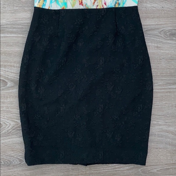 โค๏ธ Rachel Roy Watercolor Sheath Bodycon Dress Size 4 NWOT - Picture 5 of 11